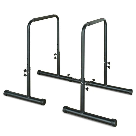 Adjustable Power Dip Station for home strength training as a gym membership alternative