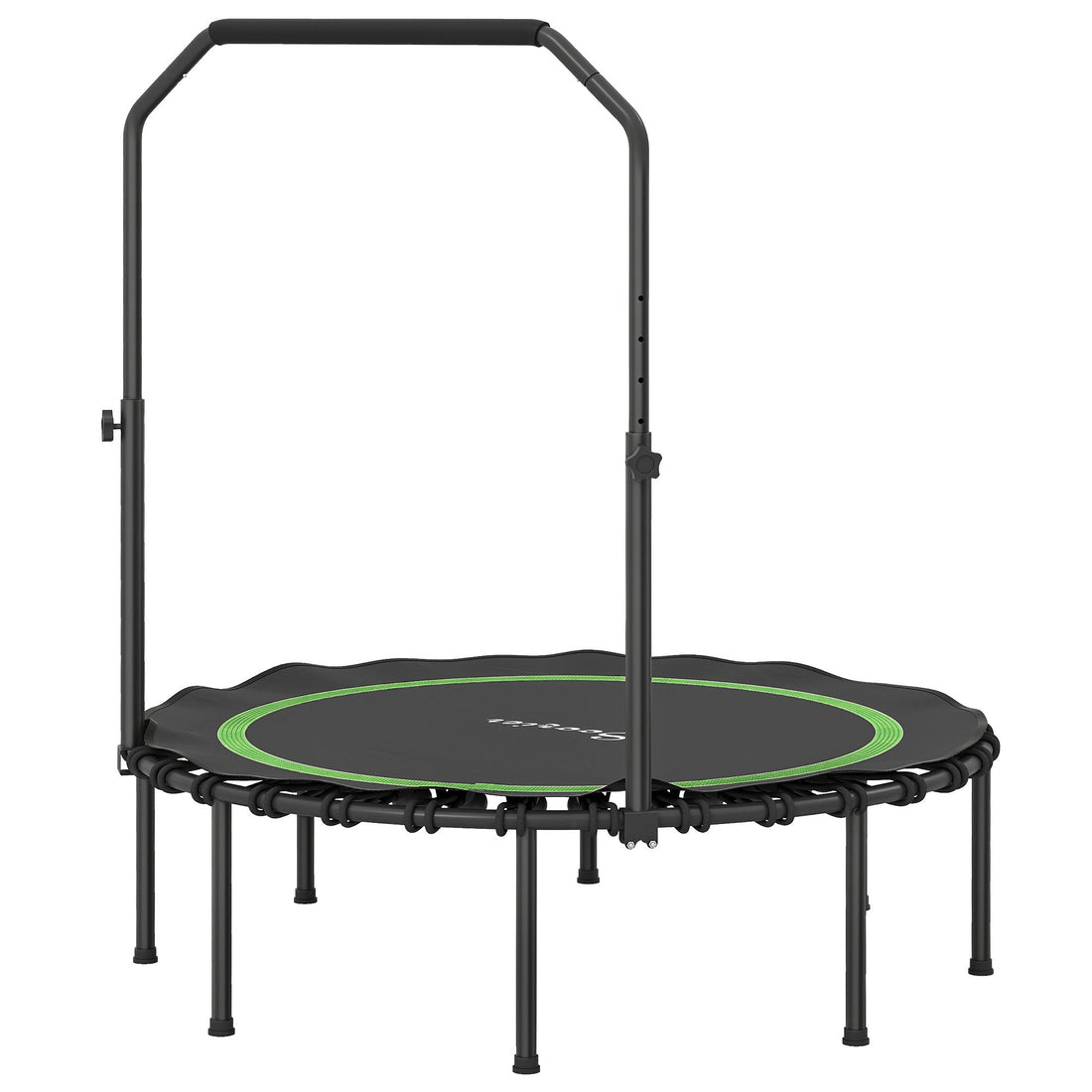 45 inch foldable fitness trampoline for low-impact home cardio
