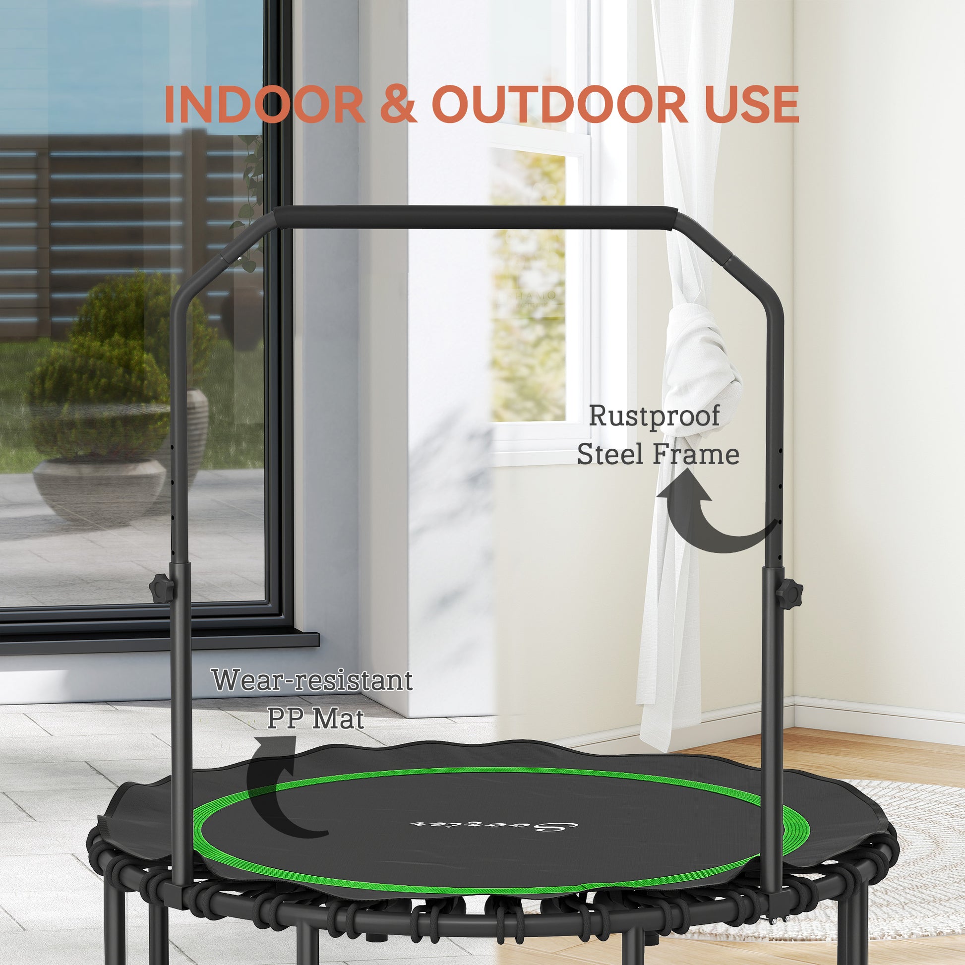 Foldable trampoline compact storage