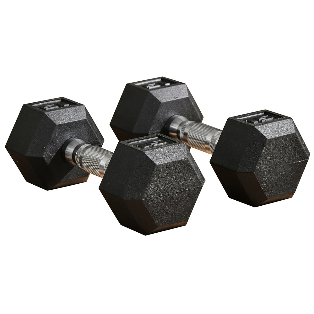 Hex dumbbell set for home strength training
