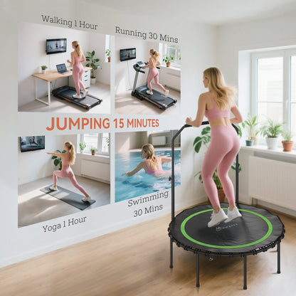 Trampoline cardio workout at home