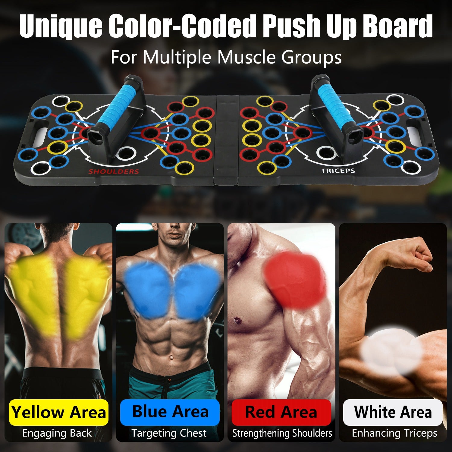 Push up board shoulder workout position