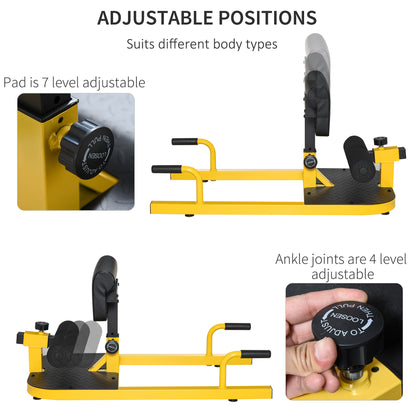 Compact home gym station folded