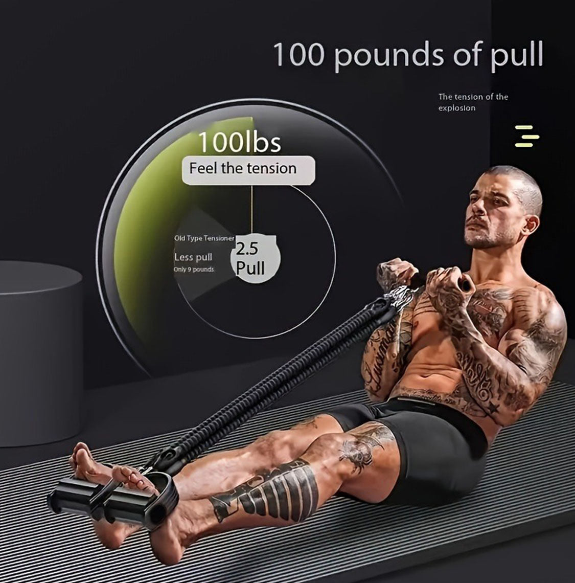 Resistance trainer leg exercise