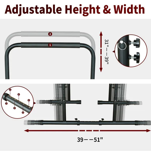 Heavy duty steel dip station frame