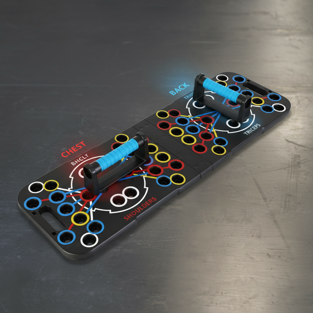 Push up board color coded positions