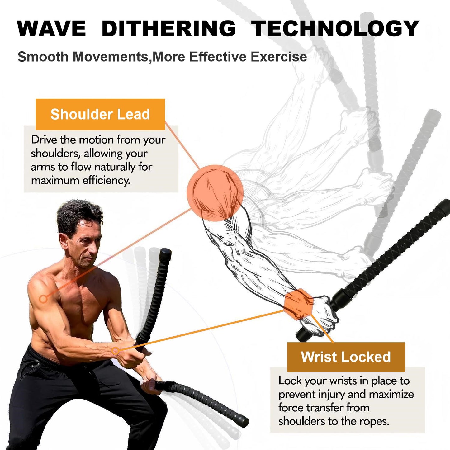 Battle rope training at home setup