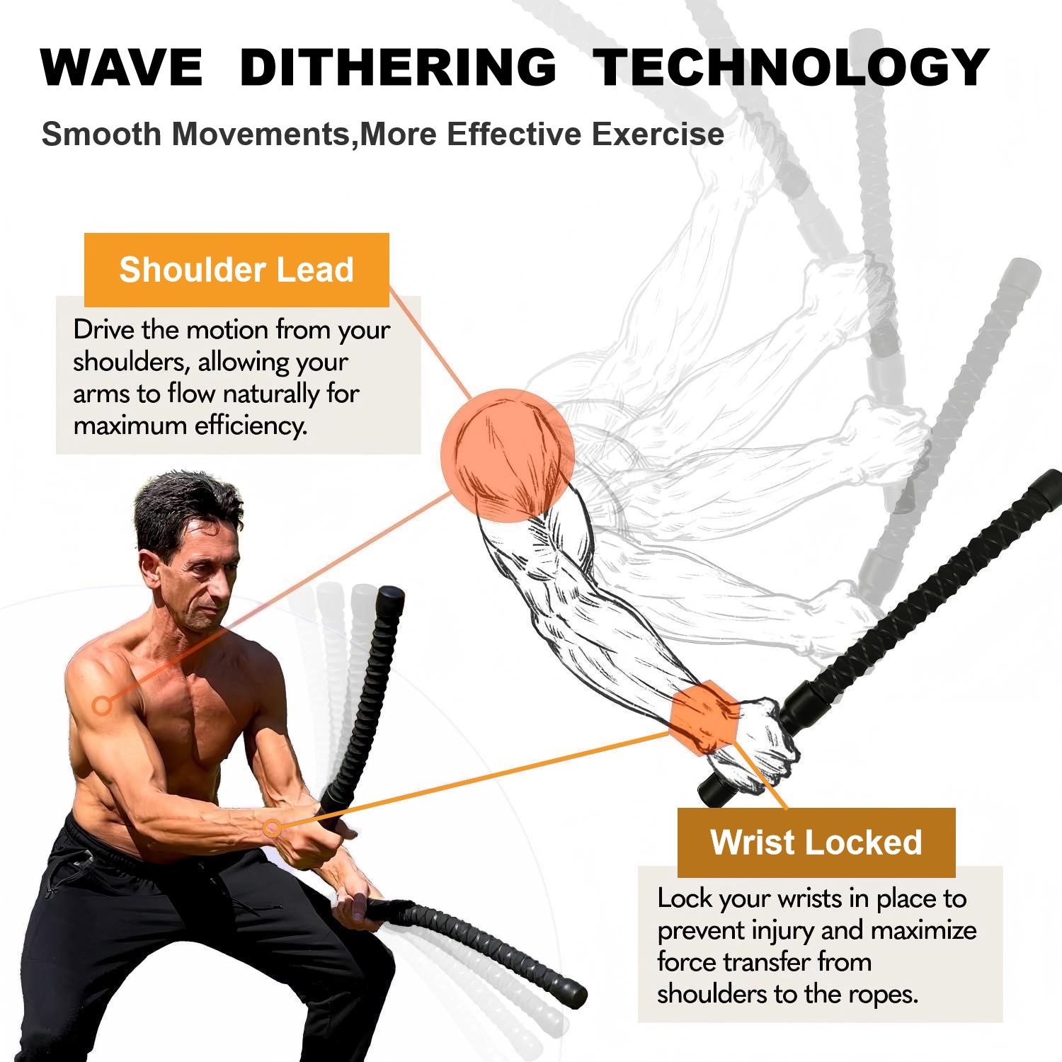 Battle rope training at home setup