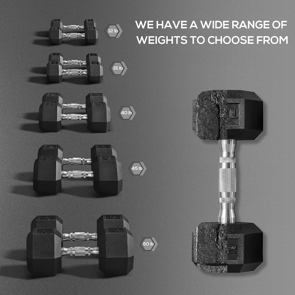 Hex dumbbells for shoulder exercises