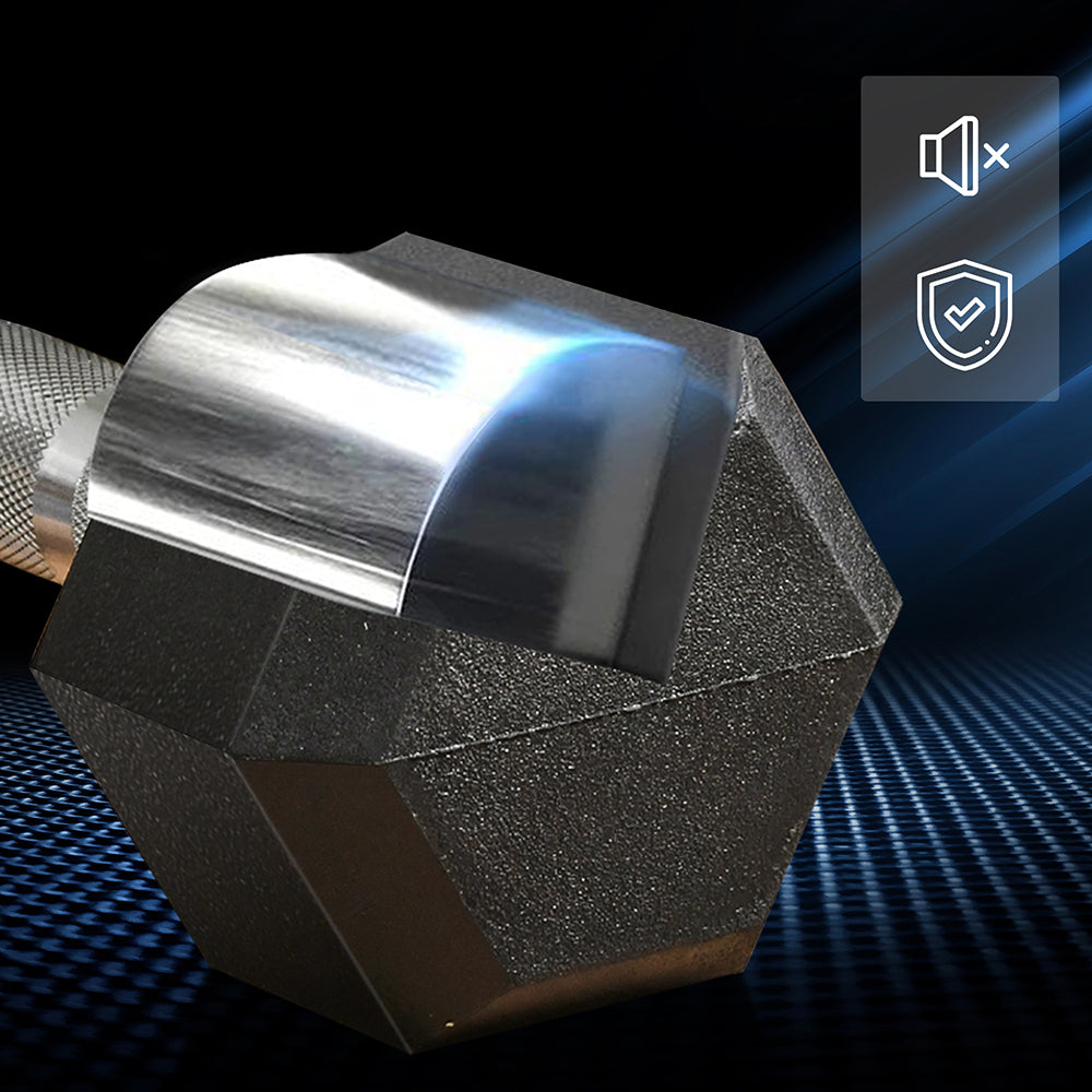 Hex dumbbell weight marking