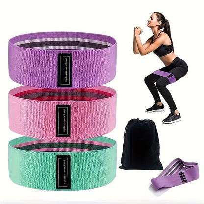 Resistance band set for glutes and hips